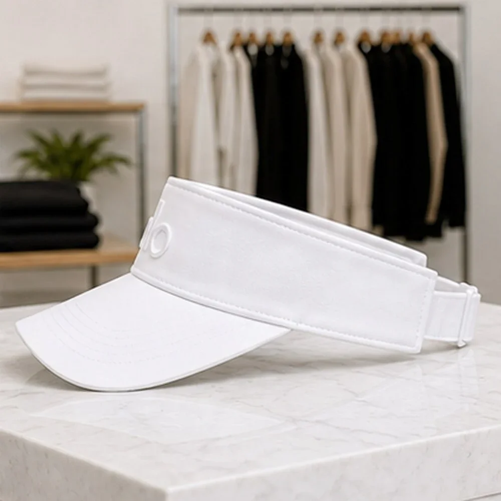 ALO Yoga White Boutique Open Top Visor Hat NWT